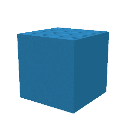 Actual exported blue cube PNG
